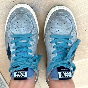 Golden Goose Grey Suede Ball Star Sneakers